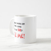 58 beißen Sie mich! Kaffeetasse (Vorderseite Links)