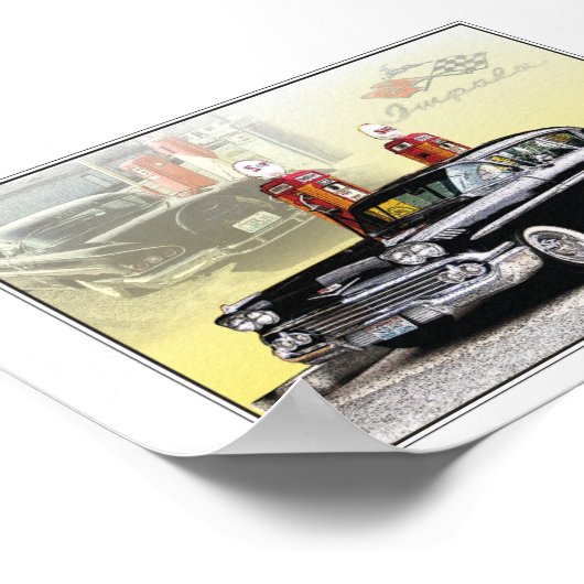 58 chevy Impala Poster (Ecke)