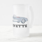 58 Corvette Mattglas Bierglas (VorderseiteRechts)