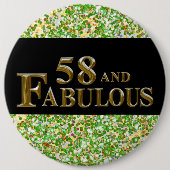 58. Geburtstag Button (Vorderseite)
