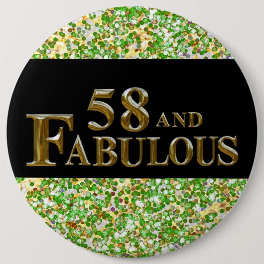 58. Geburtstag Button (Vorderseite)