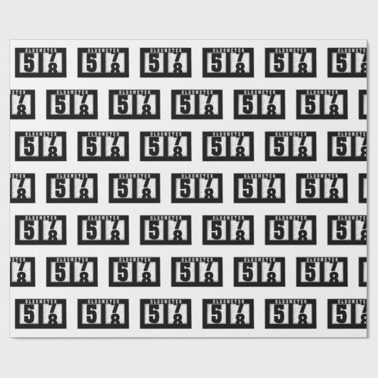 58. Geburtstagsdometer Geschenkpapier (Flach)