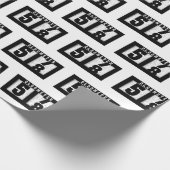 58. Geburtstagsdometer Geschenkpapier (Ecke)