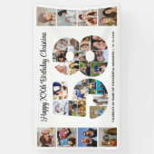 58. Geburtstagsfeier Nummer 58 Fotocollage Banner (Vertikal)