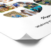 58. Geburtstagsfeier Nummer 58 Fotocollage Poster (Ecke)
