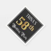 58. Geburtstagsparty - Extravagantes Drehbuch, Imi Serviette (Ecke)