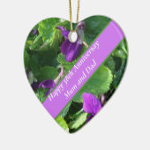 58. Hochzeitstag Keramik Ornament (Links)