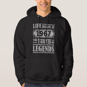 58 Jahre alt 1967 Geburt der Legende 58. Geburtsta Hoodie
