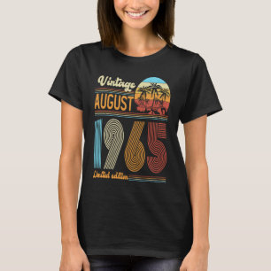 58 Jahre alt Geburtstag Vintager August 1965 Fraue T-Shirt