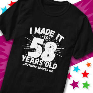 58 Jahre alt Sarcastic Meme Funny 58. Geburtstag T-Shirt
