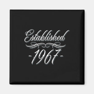 58 Jahre alt Tattoo Lover 1967 58. Geburtstag Magnet