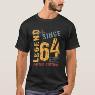 58 Jahre alt Vintag 1964 58. Geburtstagsdekoration T-Shirt