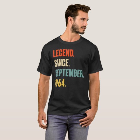 58 Jahre alte Legende seit September 1964 58. Bir T-Shirt (Vorne ganz)