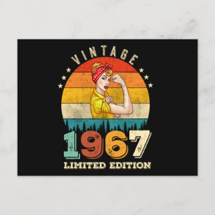 58 Jahre alter Geburtstag 1967 Vintage 58. Geburts Postkarte
