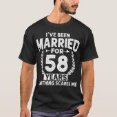 58. Jubiläum war ich Verheiratet 58 Jahre T-Shirt (Vorderseite)