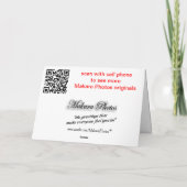 58 Klassisch-irgendwelche Gelegenheit-fertigen Karte (Rückseite)