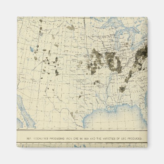 58 Kohle 1890, Eisenerz 1889 Magnet (Vorne)
