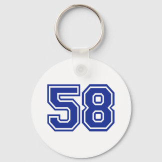 58 - Nummer Schlüsselanhänger