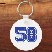 58 - Nummer Schlüsselanhänger (Vorderseite)