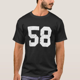 58 Sportfan Spieler Nummer 58 Spiel Gewinner Lucky T-Shirt