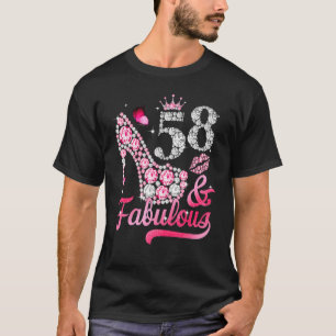 58 und fabelhafte High Heel Frauen 58. Geburtstag T-Shirt