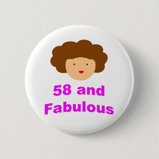 58 und fabelhaftes! button (Vorderseite)