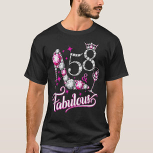 58 und fabelhaftes Glück 58. Geburtstagsparty Girl T-Shirt