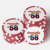 58 Venezuela Pride authentische venezolanische Wur Pokerchips (Stapel)