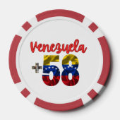 58 Venezuela Pride authentische venezolanische Wur Pokerchips (Rückseite)