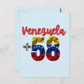 58 Venezuela Pride authentische venezolanische Wur Postkarte (Vorne/Hinten)