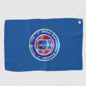 593. Nachhaltigkeitskommando "Erholung gesichert"  Golfhandtuch (Horizontal)