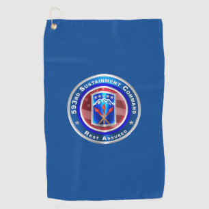 593. Unterstützungsbrigade Golfhandtuch