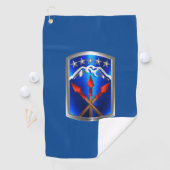 593rd Sustainment Command “Seid versichert” Golfhandtuch (Insitu)