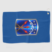 593rd Sustainment Command “Seid versichert” Golfhandtuch (Horizontal)