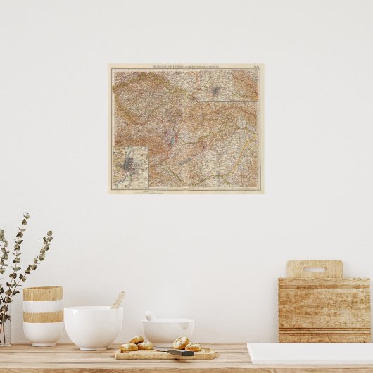 5960 Tschechoslowakei, Ungarn Poster (Küche)