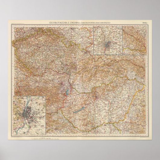 5960 Tschechoslowakei, Ungarn Poster (Vorne)