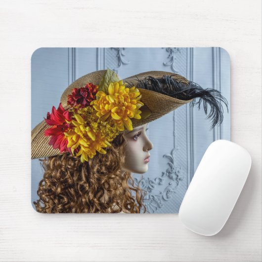 5981-Mangin-Revolutionäre Kriegsdame mit Hut Mousepad (Mit Mouse)