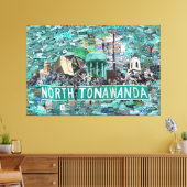 59.26" x 40.00 Stretched Canvas - Streets of NT Leinwanddruck (Insitu (Wohnzimmer))