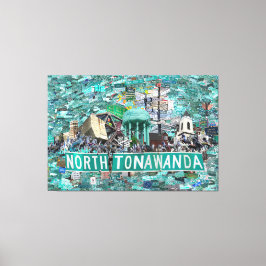 59.26" x 40.00 Stretched Canvas - Streets of NT  Leinwanddruck