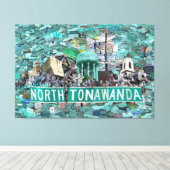 59.26" x 40.00 Stretched Canvas - Streets of NT Leinwanddruck (Insitu (Holzboden))