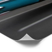 '59 Chevy in Blue Poster (Ecke)