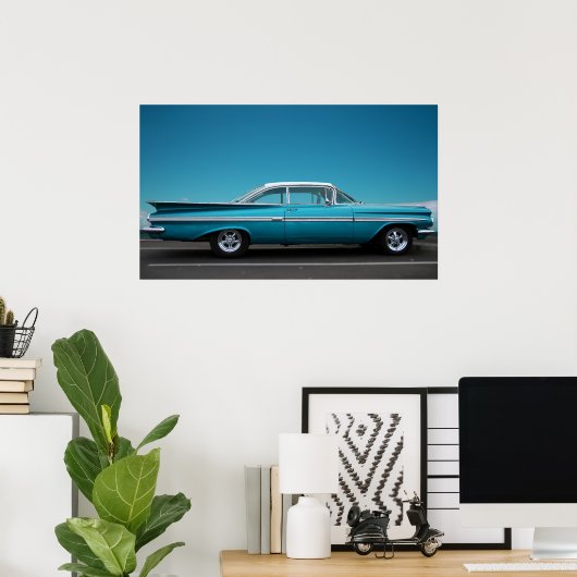 '59 Chevy in Blue Poster (Heimbüro)