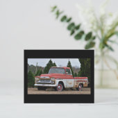 59 Chevy in einer Arkansas Weihnachtsbaumfarm Postkarte (Stehend Vorderseite)