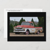 59 Chevy in einer Arkansas Weihnachtsbaumfarm Postkarte (Vorne/Hinten)