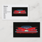 59 CHEVY, Name, Adresse 1, Adresse 2, Kontakt 1… Visitenkarte (Vorne/Hinten)