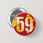 59 CHINA Gold Button (Vorne & Hinten)