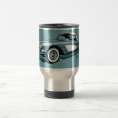 59 Corvette Blaue Hintergrund Reisebecher (Mittel)