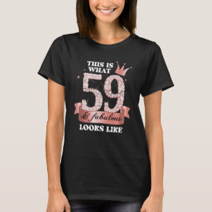 59 & Fabulous I Rose and Black Party Group Candid T-Shirt