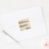 59 Führende Staatsangehörigkeit 1850-1900 Quadratischer Aufkleber (Umschlag)