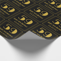 59. Geburtstag ~ Art Deco Inspiriert Look "59", Na